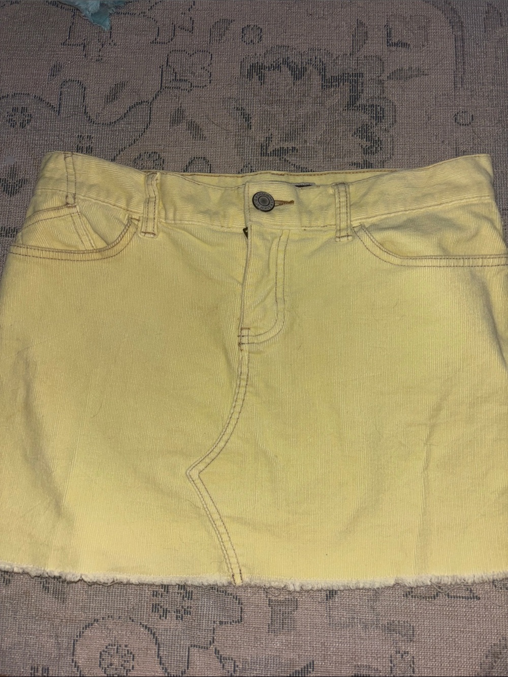 Old Navy Yellow Mini Skirt